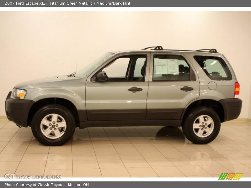 Titanium Green Metallic / Medium/Dark Flint 2007 Ford Escape XLS
