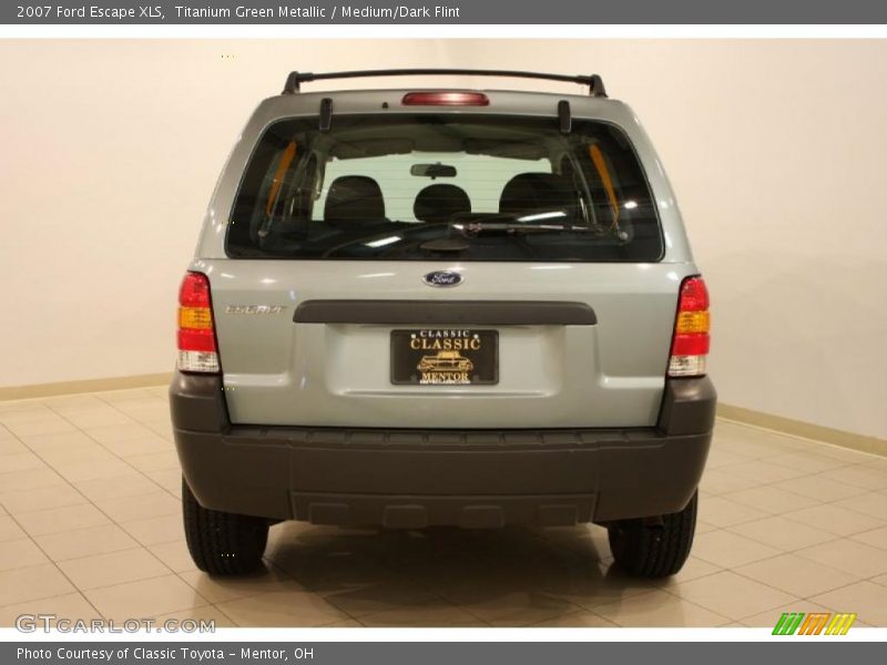 Titanium Green Metallic / Medium/Dark Flint 2007 Ford Escape XLS