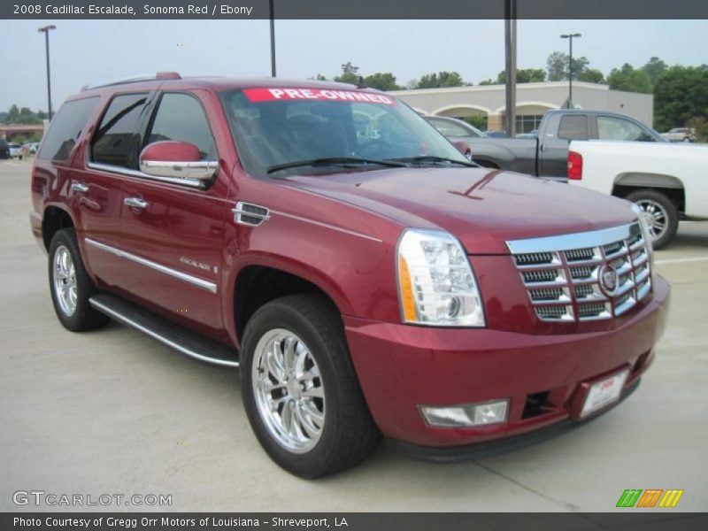 Sonoma Red / Ebony 2008 Cadillac Escalade