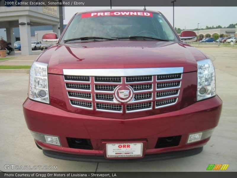 Sonoma Red / Ebony 2008 Cadillac Escalade
