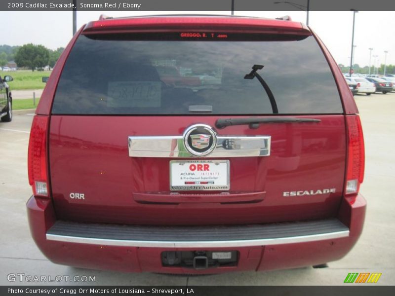 Sonoma Red / Ebony 2008 Cadillac Escalade