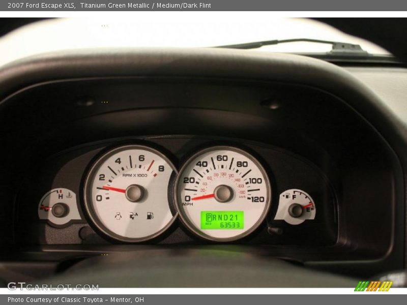 Titanium Green Metallic / Medium/Dark Flint 2007 Ford Escape XLS