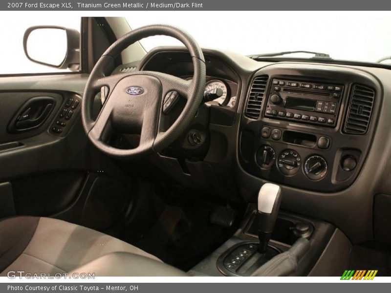 Titanium Green Metallic / Medium/Dark Flint 2007 Ford Escape XLS