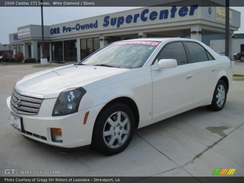 White Diamond / Ebony 2006 Cadillac CTS Sedan