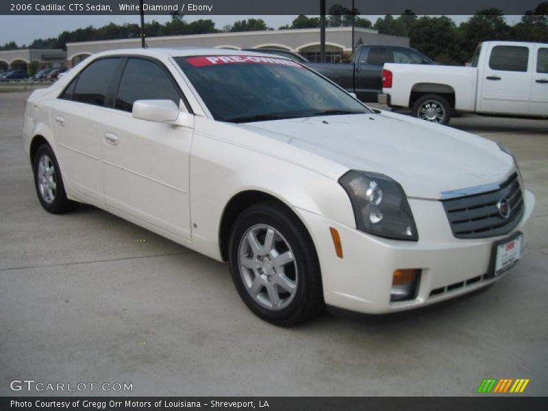 White Diamond / Ebony 2006 Cadillac CTS Sedan
