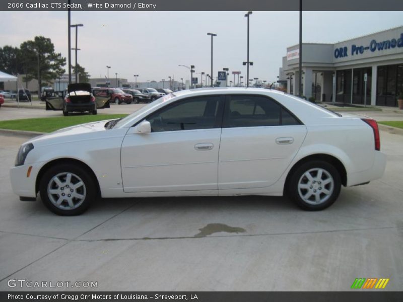 White Diamond / Ebony 2006 Cadillac CTS Sedan