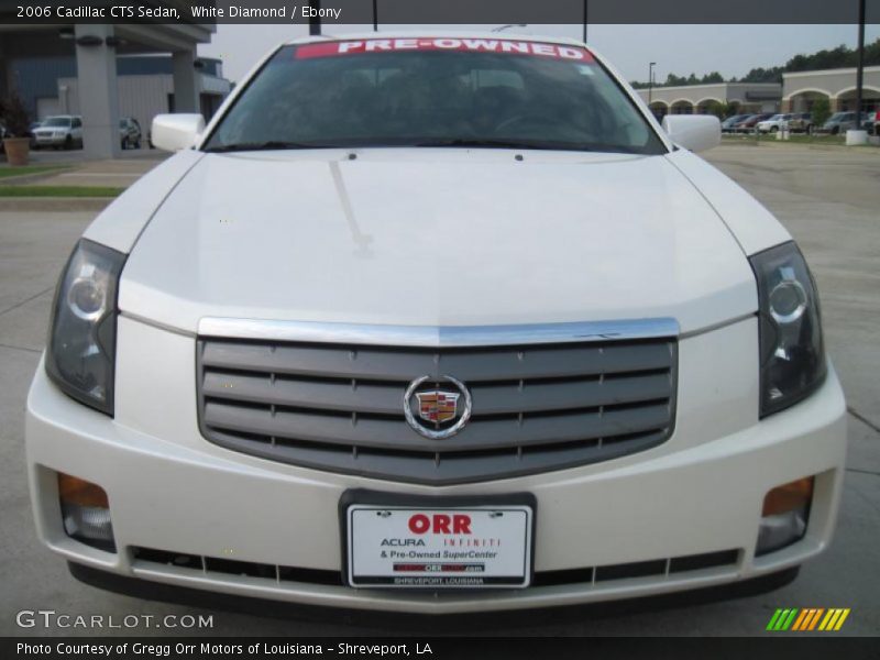 White Diamond / Ebony 2006 Cadillac CTS Sedan
