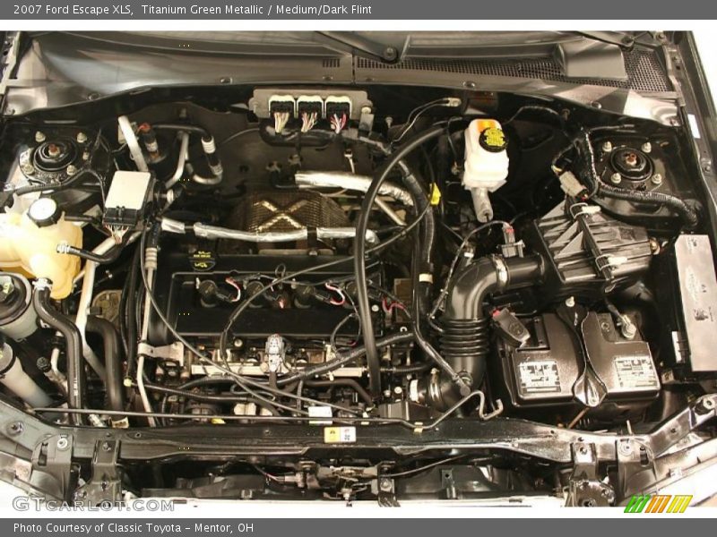 Titanium Green Metallic / Medium/Dark Flint 2007 Ford Escape XLS