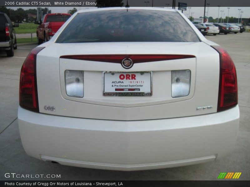 White Diamond / Ebony 2006 Cadillac CTS Sedan