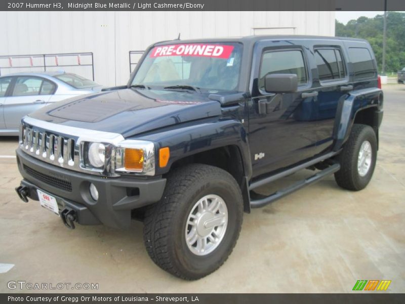 Midnight Blue Metallic / Light Cashmere/Ebony 2007 Hummer H3