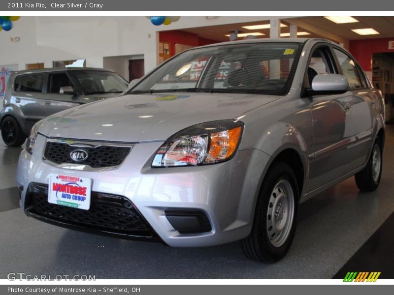 Clear Silver / Gray 2011 Kia Rio