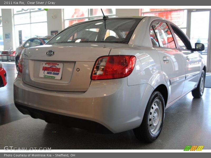 Clear Silver / Gray 2011 Kia Rio