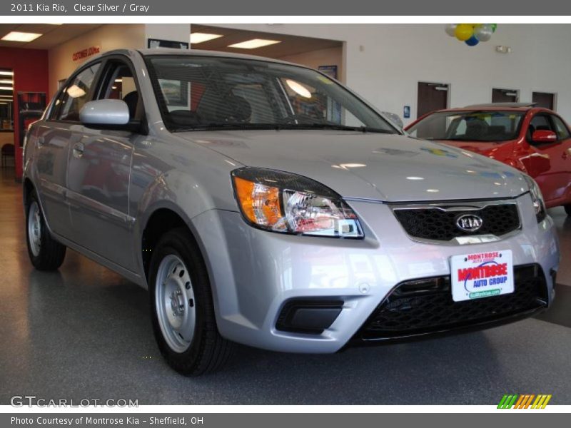 Clear Silver / Gray 2011 Kia Rio