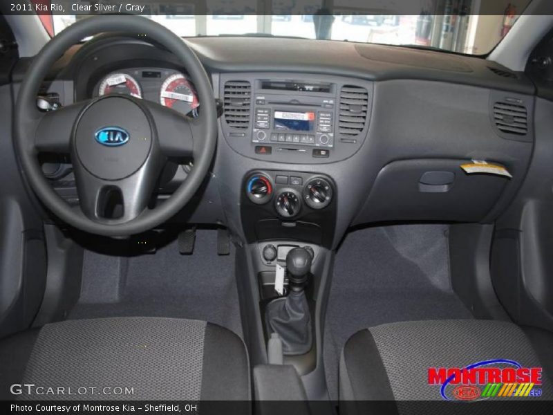 Clear Silver / Gray 2011 Kia Rio