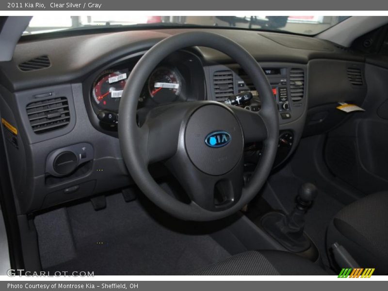 Clear Silver / Gray 2011 Kia Rio