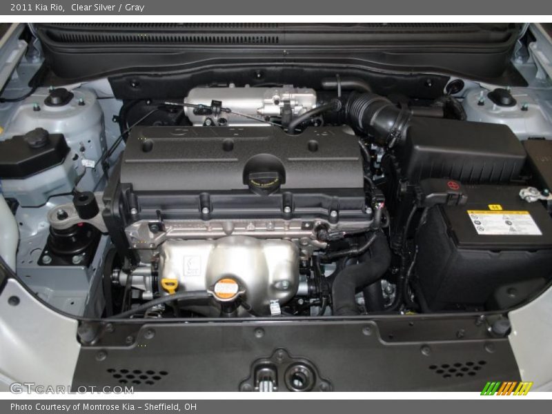 Clear Silver / Gray 2011 Kia Rio