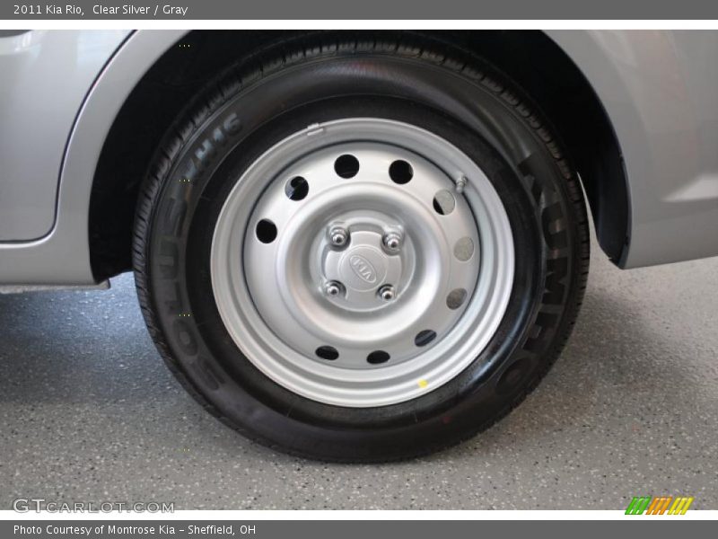 Clear Silver / Gray 2011 Kia Rio