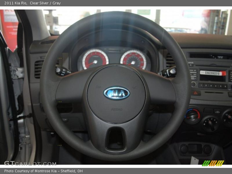 Clear Silver / Gray 2011 Kia Rio