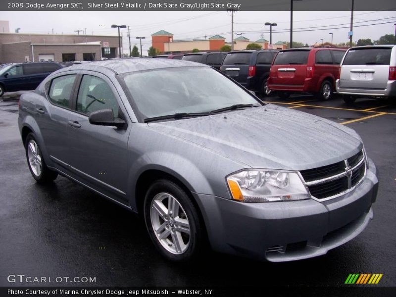 Silver Steel Metallic / Dark Slate Gray/Light Slate Gray 2008 Dodge Avenger SXT