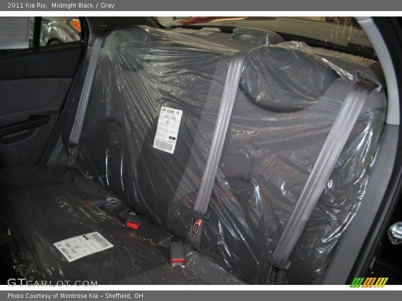 Midnight Black / Gray 2011 Kia Rio