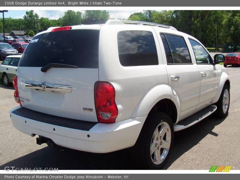 Bright White / Khaki Two-Tone 2008 Dodge Durango Limited 4x4