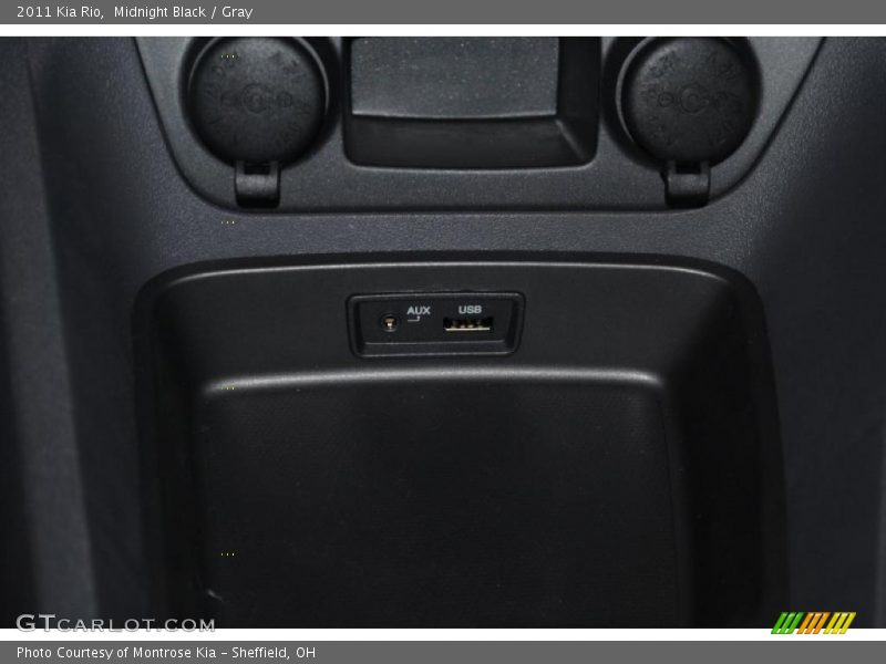 Midnight Black / Gray 2011 Kia Rio