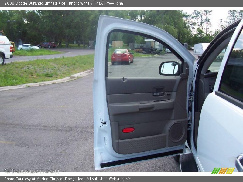 Bright White / Khaki Two-Tone 2008 Dodge Durango Limited 4x4