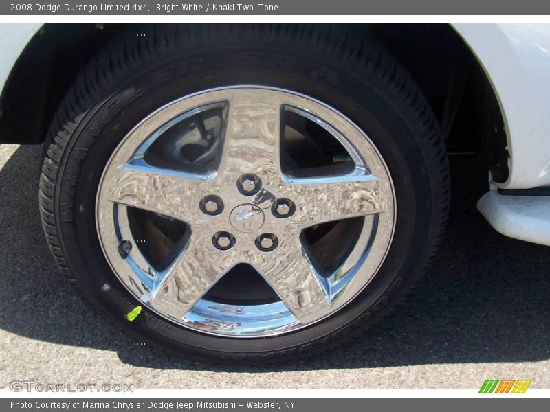 Bright White / Khaki Two-Tone 2008 Dodge Durango Limited 4x4