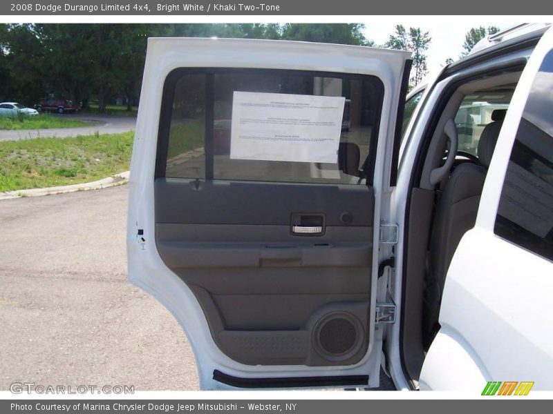 Bright White / Khaki Two-Tone 2008 Dodge Durango Limited 4x4