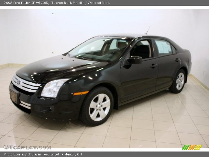 Tuxedo Black Metallic / Charcoal Black 2008 Ford Fusion SE V6 AWD