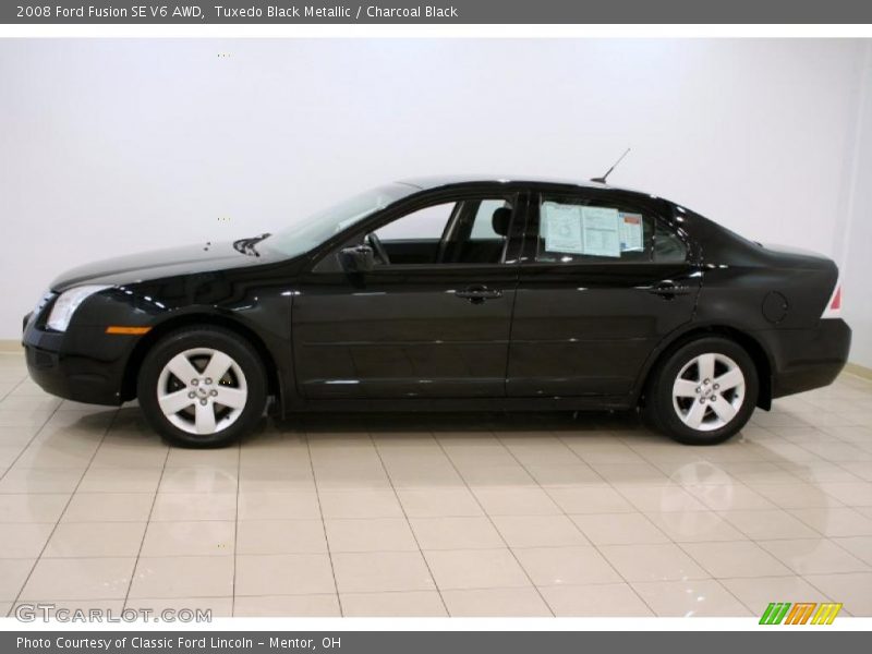 Tuxedo Black Metallic / Charcoal Black 2008 Ford Fusion SE V6 AWD