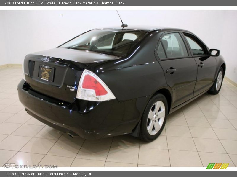 Tuxedo Black Metallic / Charcoal Black 2008 Ford Fusion SE V6 AWD