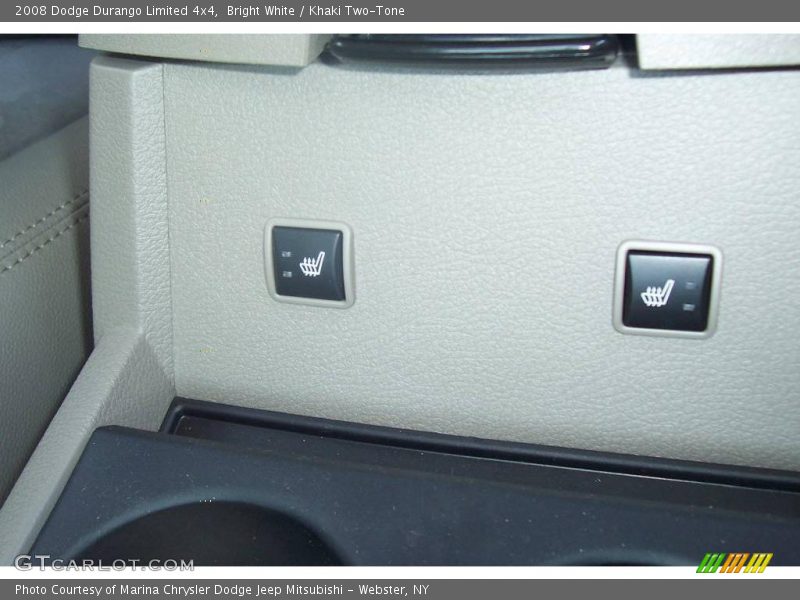 Bright White / Khaki Two-Tone 2008 Dodge Durango Limited 4x4