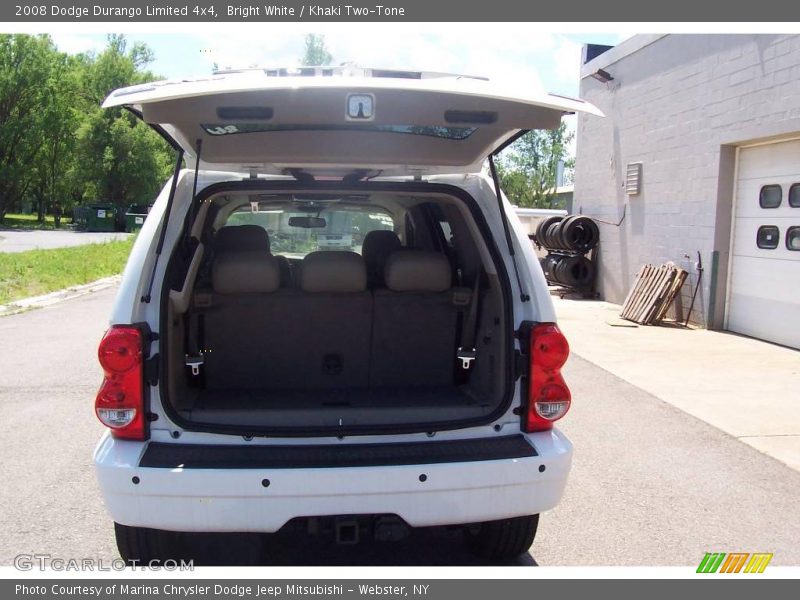 Bright White / Khaki Two-Tone 2008 Dodge Durango Limited 4x4