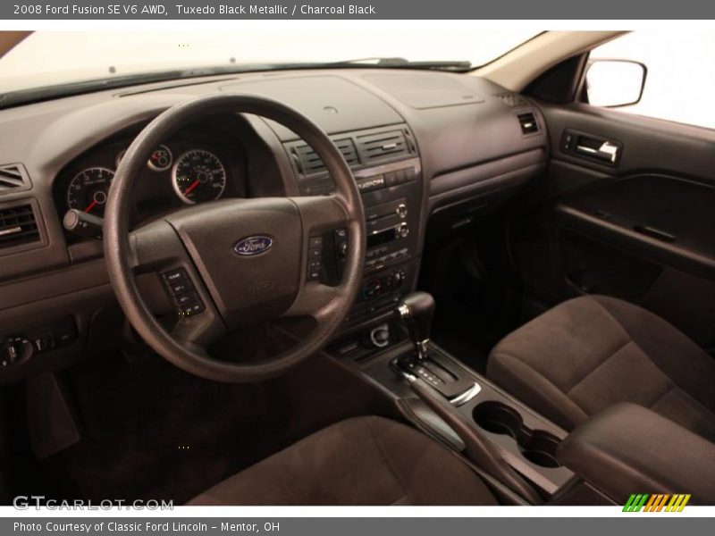 Tuxedo Black Metallic / Charcoal Black 2008 Ford Fusion SE V6 AWD