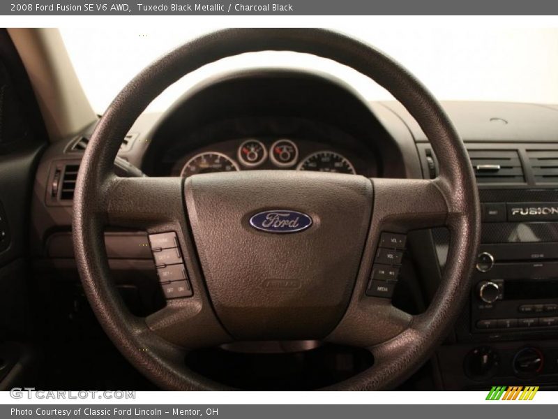 Tuxedo Black Metallic / Charcoal Black 2008 Ford Fusion SE V6 AWD