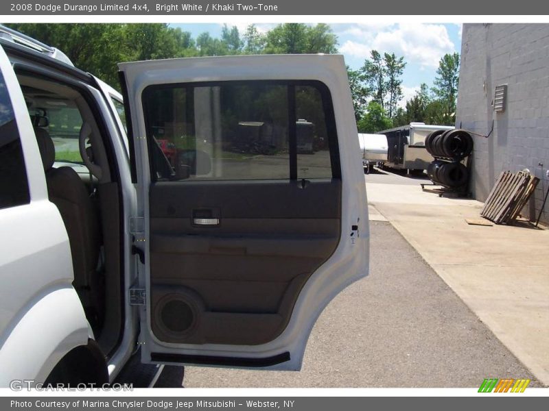 Bright White / Khaki Two-Tone 2008 Dodge Durango Limited 4x4