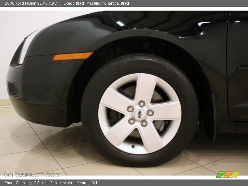 Tuxedo Black Metallic / Charcoal Black 2008 Ford Fusion SE V6 AWD