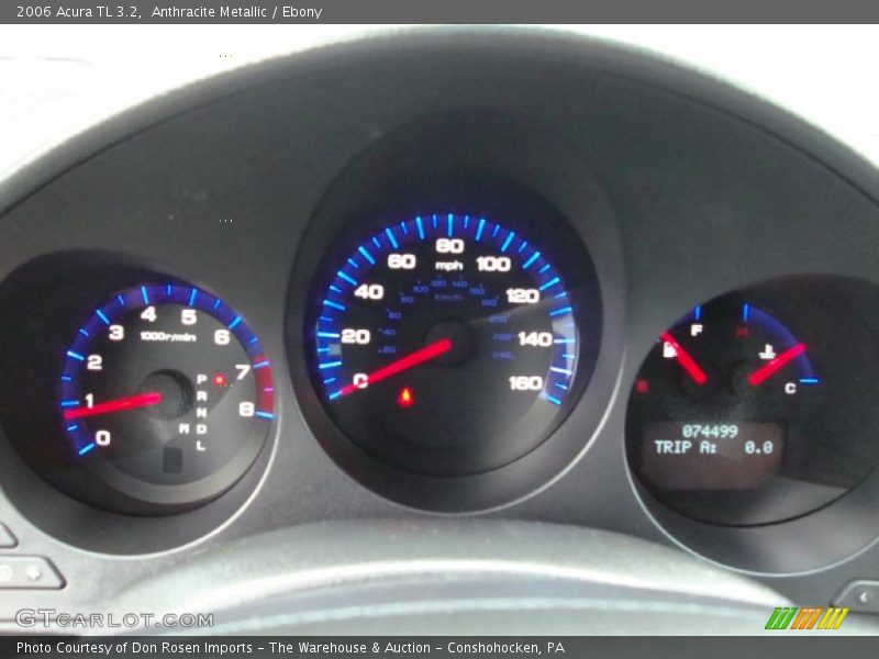 Anthracite Metallic / Ebony 2006 Acura TL 3.2