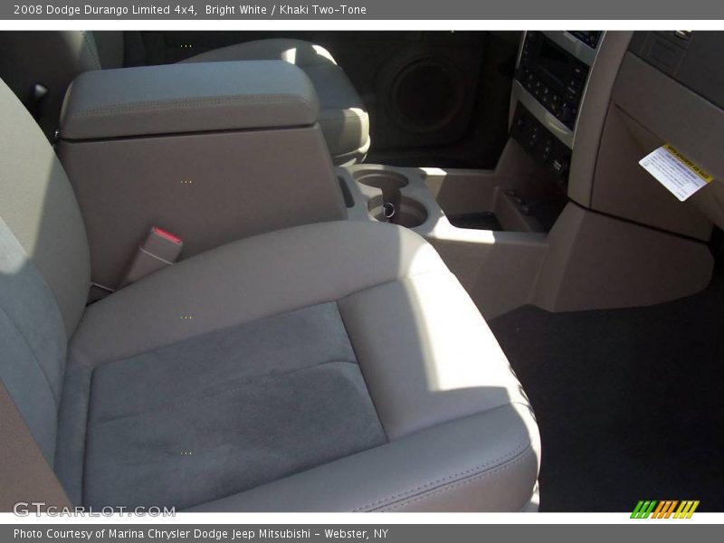 Bright White / Khaki Two-Tone 2008 Dodge Durango Limited 4x4