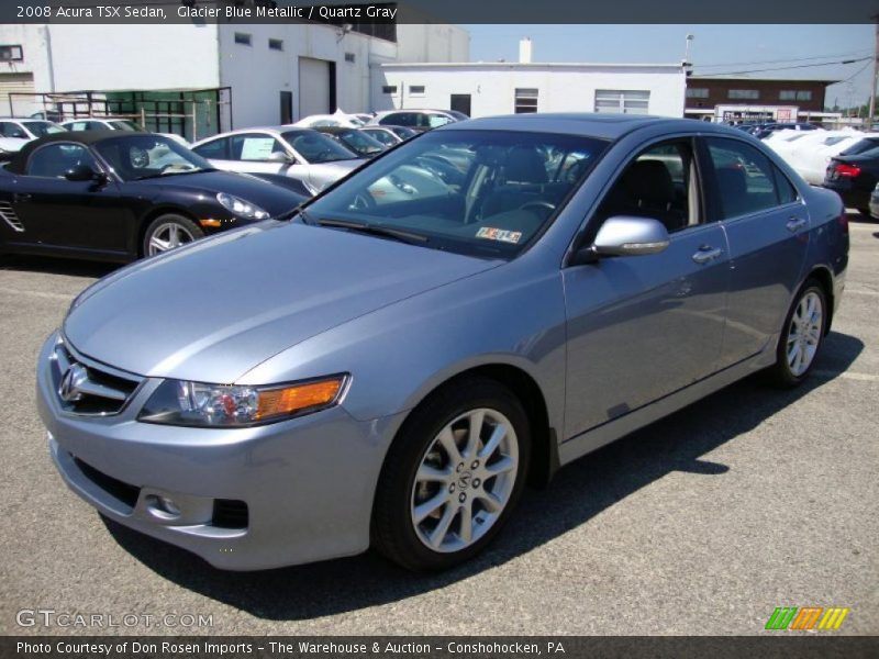 Glacier Blue Metallic / Quartz Gray 2008 Acura TSX Sedan