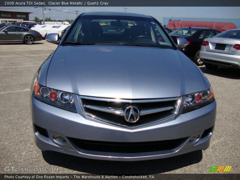 Glacier Blue Metallic / Quartz Gray 2008 Acura TSX Sedan