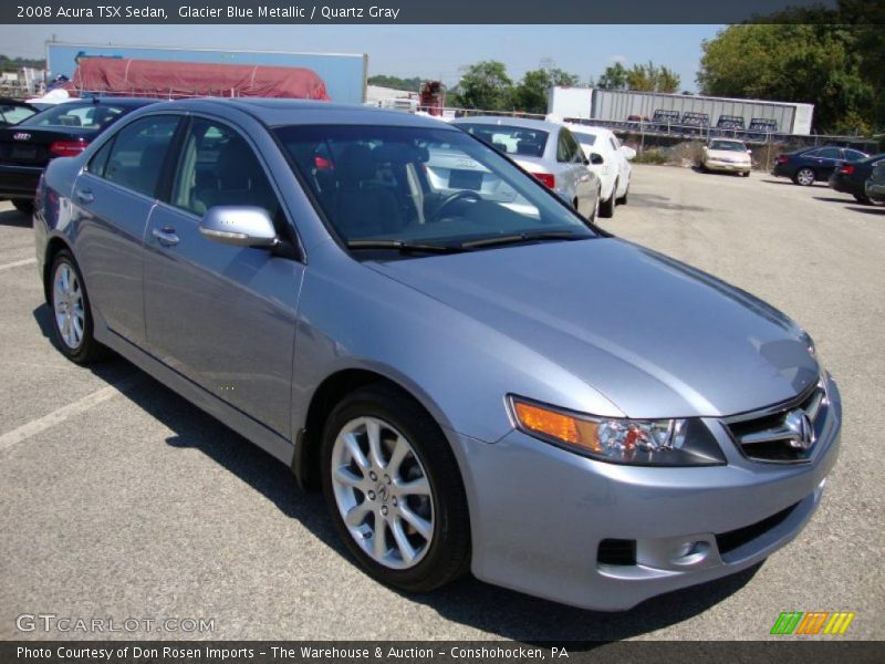 Glacier Blue Metallic / Quartz Gray 2008 Acura TSX Sedan