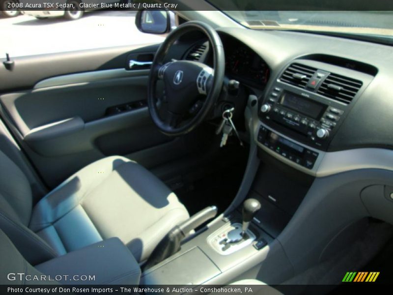 Glacier Blue Metallic / Quartz Gray 2008 Acura TSX Sedan