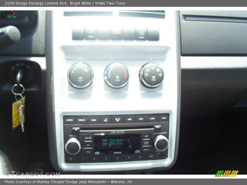 Bright White / Khaki Two-Tone 2008 Dodge Durango Limited 4x4