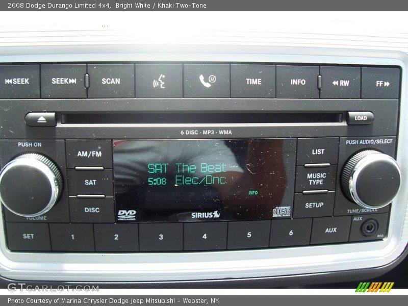 Bright White / Khaki Two-Tone 2008 Dodge Durango Limited 4x4