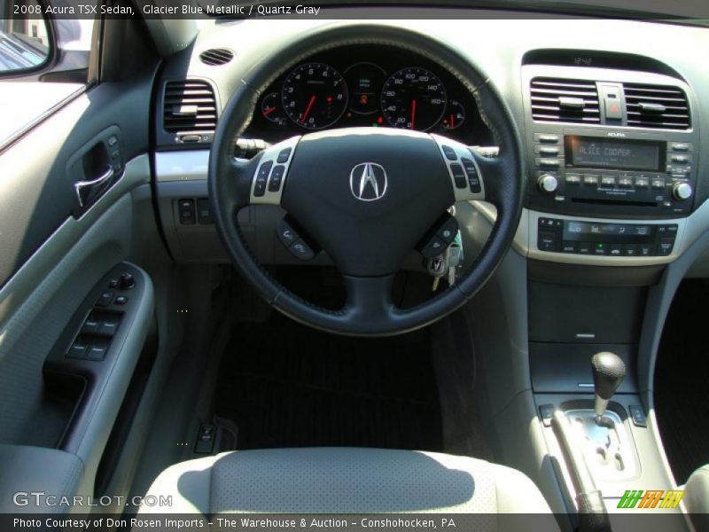 Glacier Blue Metallic / Quartz Gray 2008 Acura TSX Sedan
