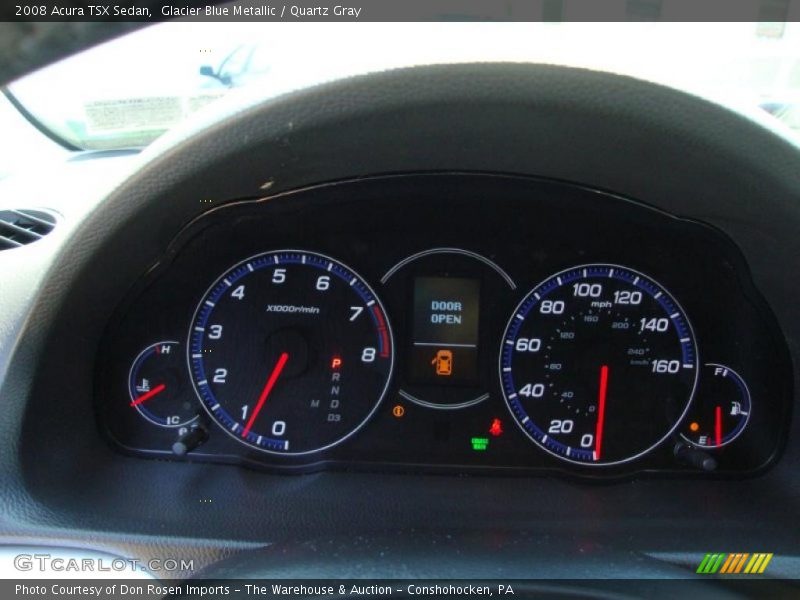 Glacier Blue Metallic / Quartz Gray 2008 Acura TSX Sedan