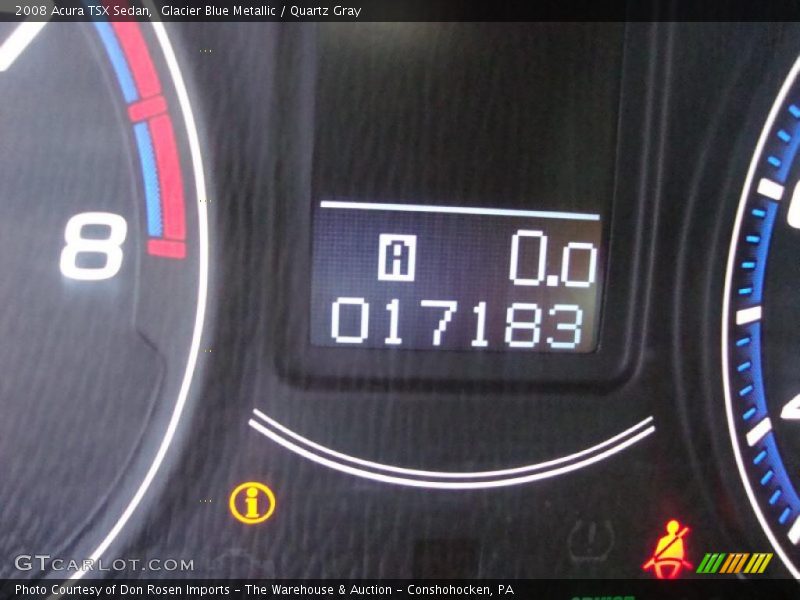 Glacier Blue Metallic / Quartz Gray 2008 Acura TSX Sedan