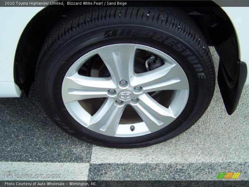 Blizzard White Pearl / Sand Beige 2010 Toyota Highlander Limited